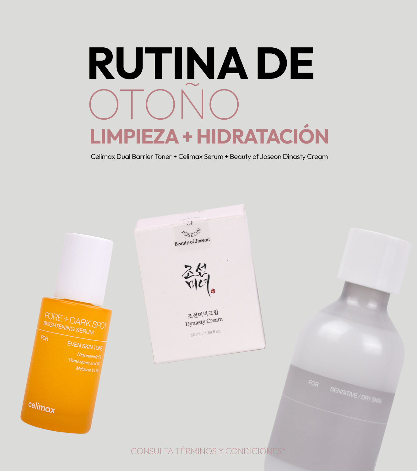 RUTINA DE OTOÑO | Celimax Dual Barrier Toner + Celimax Serum + Beauty Of Joseon Dinasty Cream