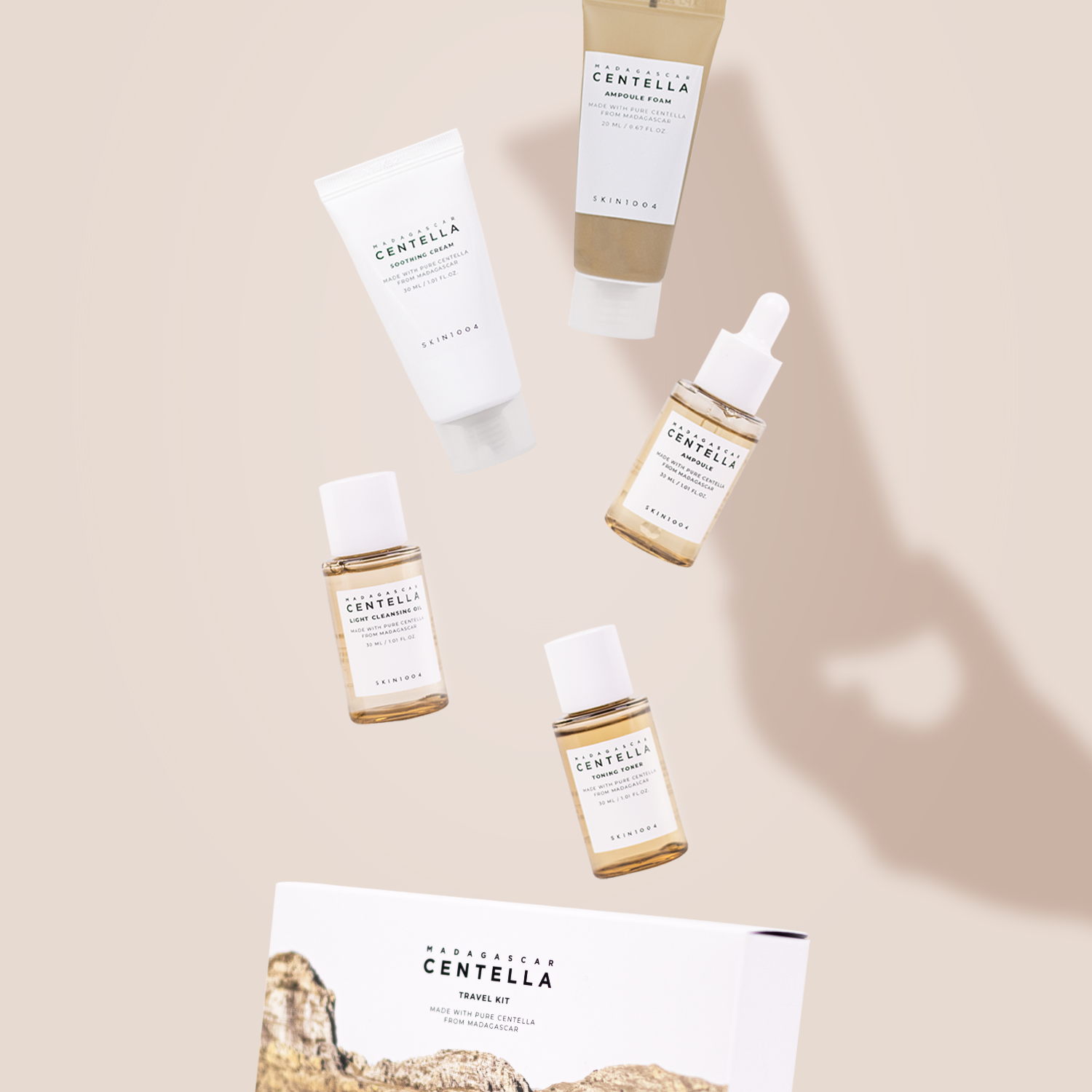 Madagascar Centella Travel Kit – Cuidado Completo en Caja